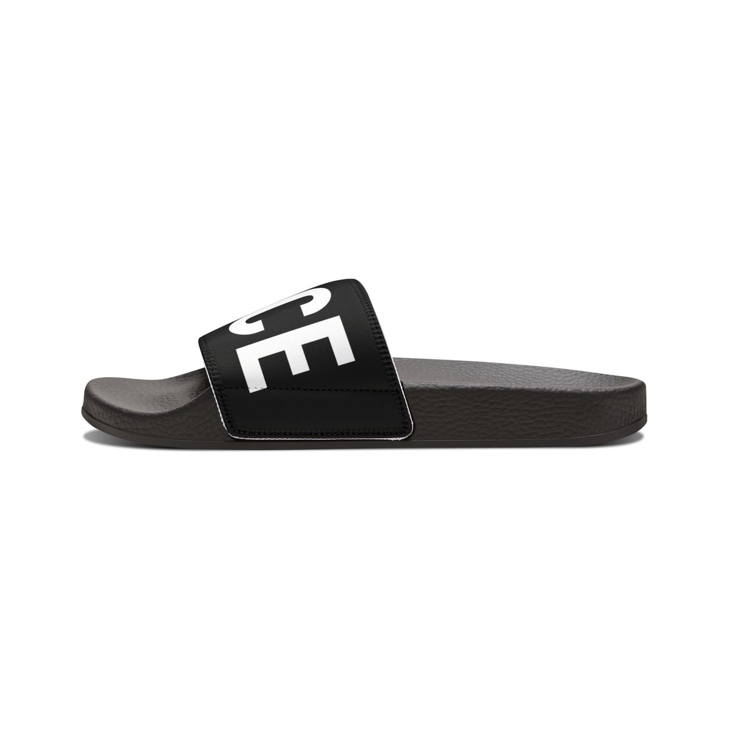 Fierce Force Blackout Series Men's Removable-Strap Slides