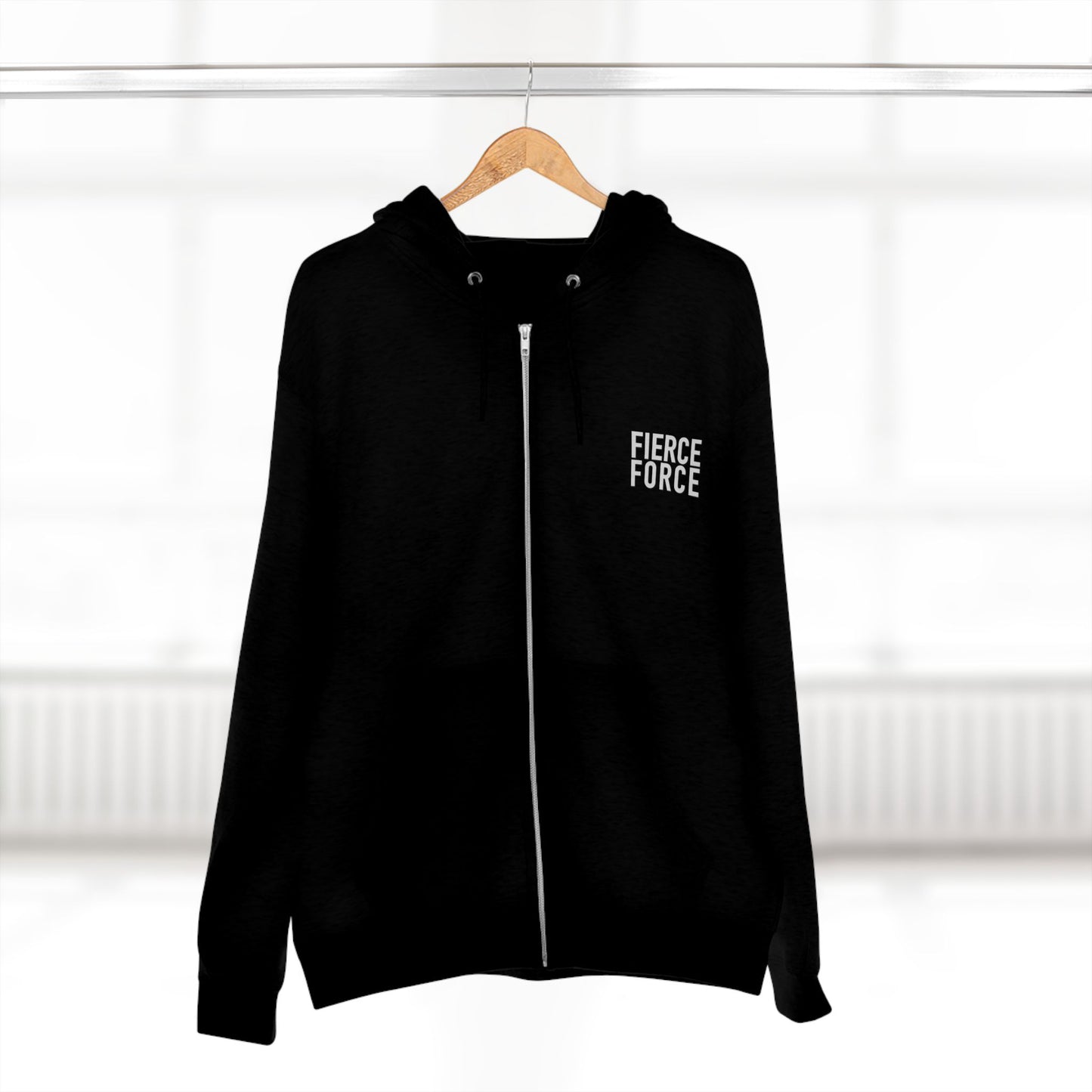 Fierce Force Blackout Series Unisex Zip Hoodie