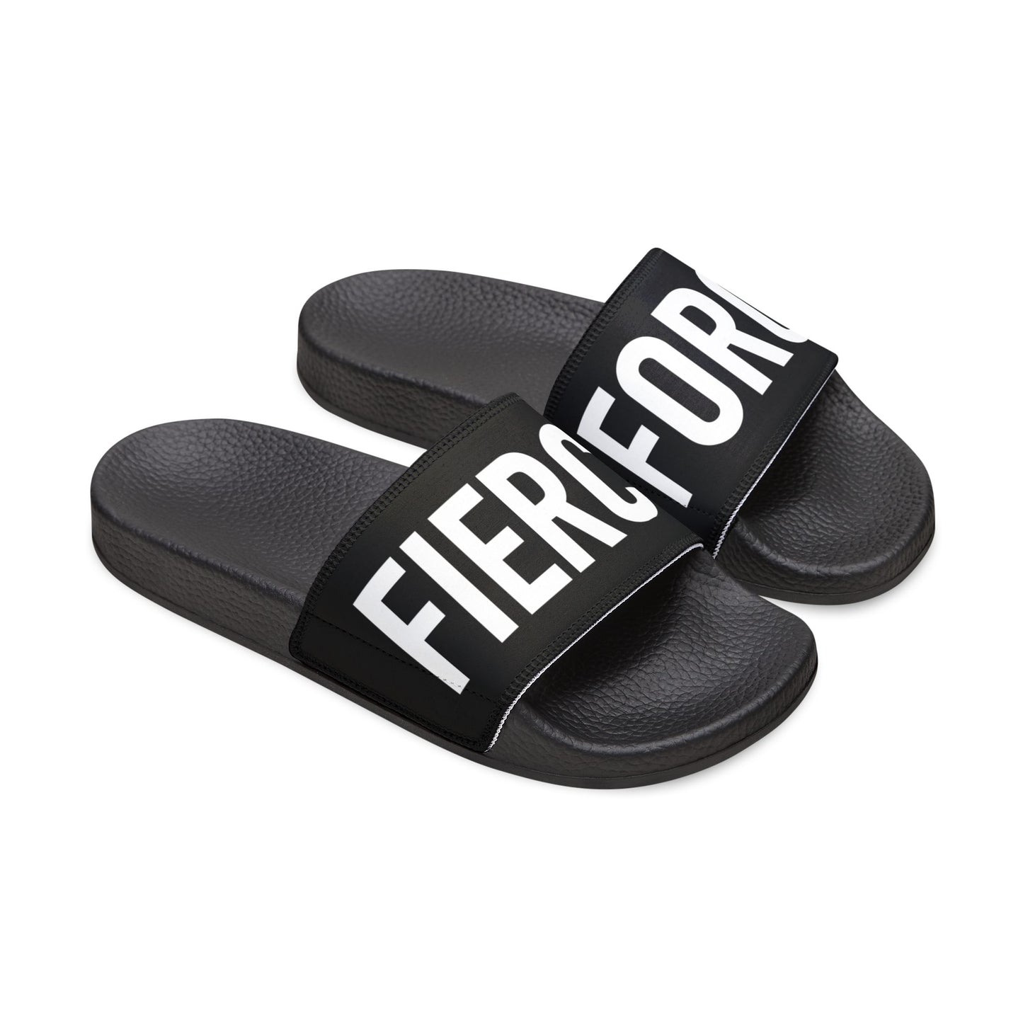 Fierce Force Blackout Series Men's Removable-Strap Slides