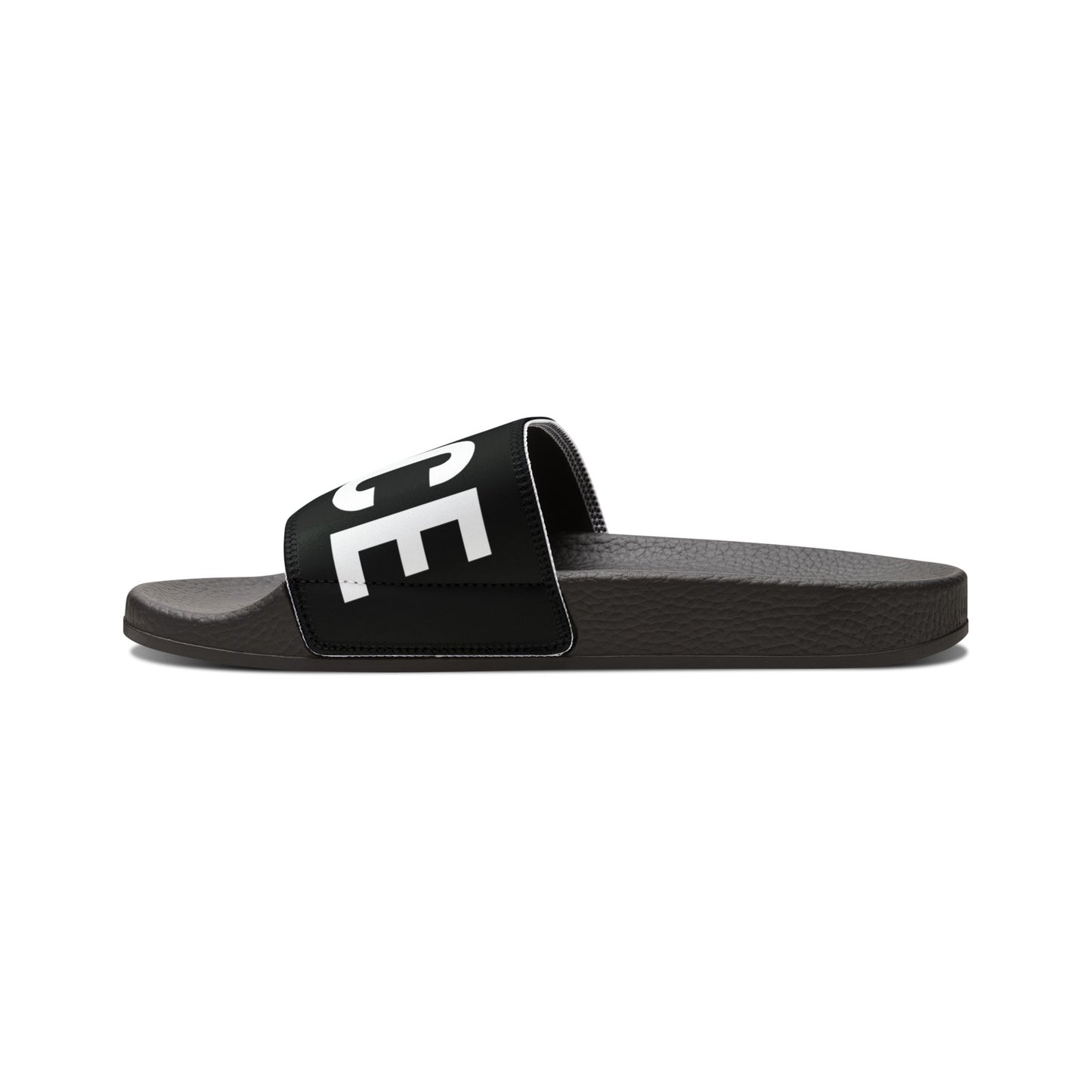 Fierce Force Blackout Series Men's Removable-Strap Slides