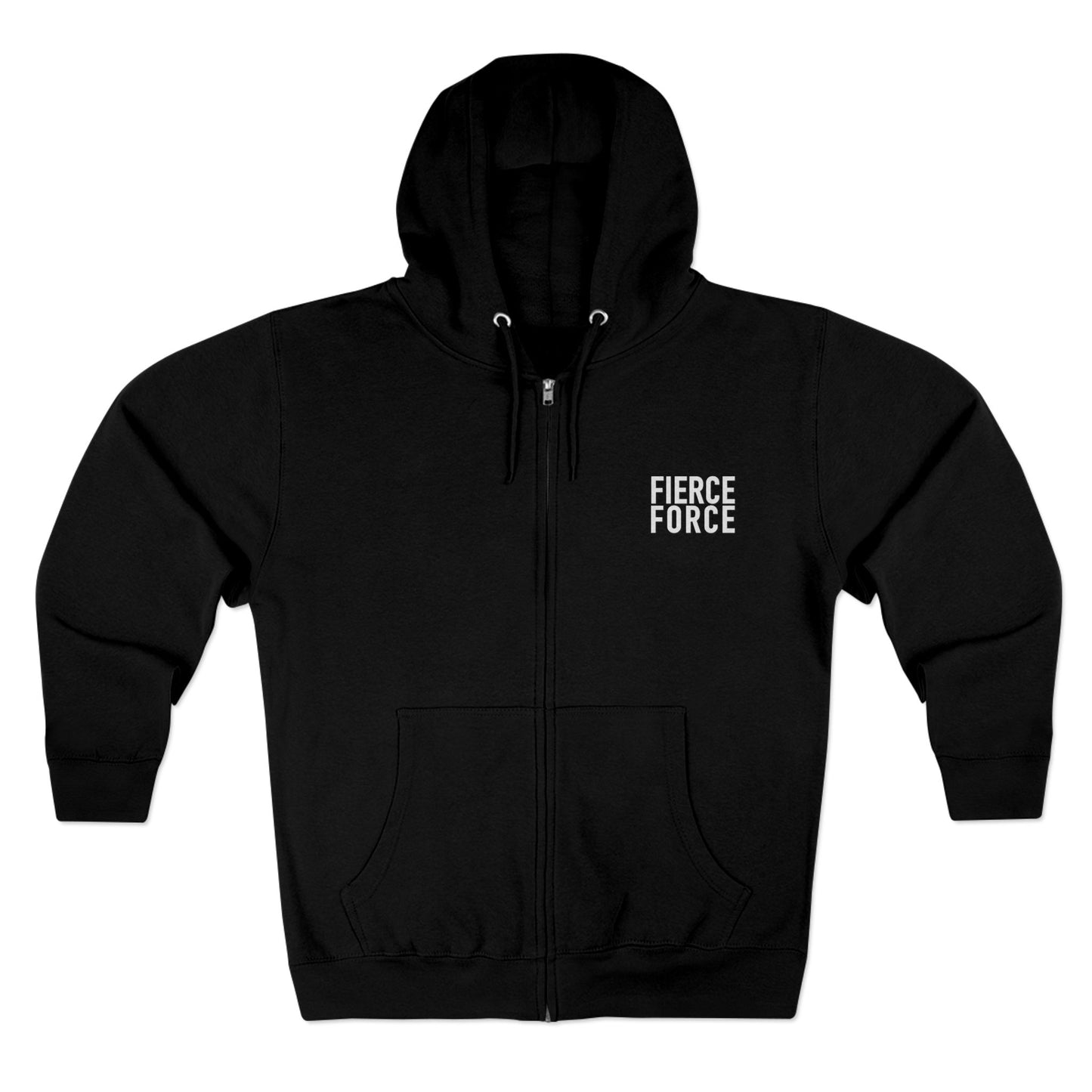 Fierce Force Blackout Series Unisex Zip Hoodie