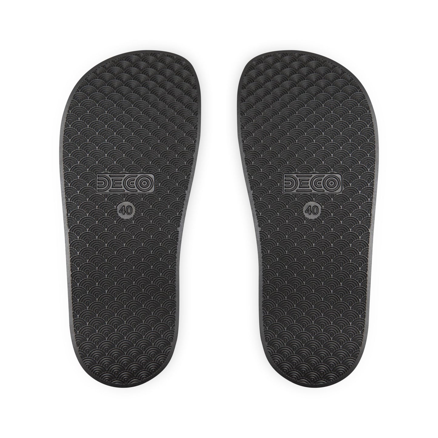 Fierce Force Blackout Series Men's Removable-Strap Slides