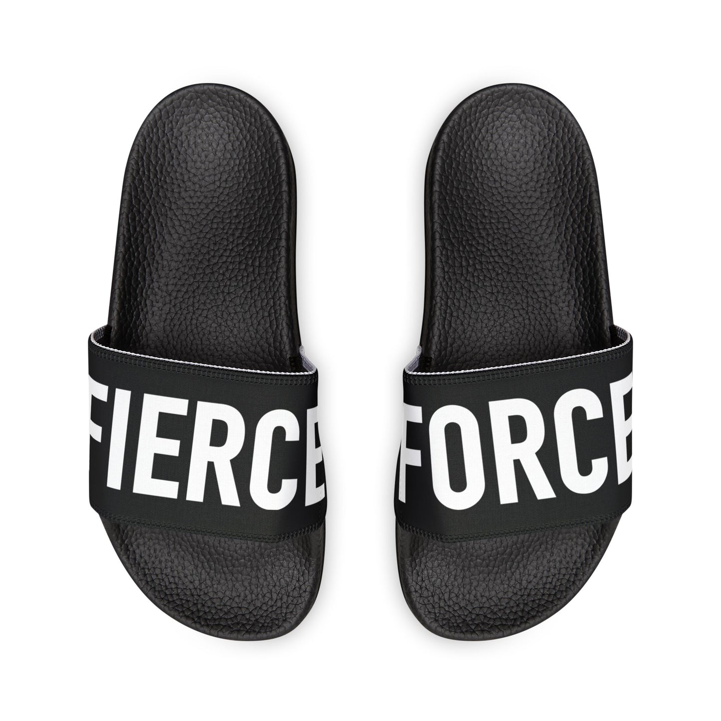 Fierce Force Blackout Series Men's Removable-Strap Slides