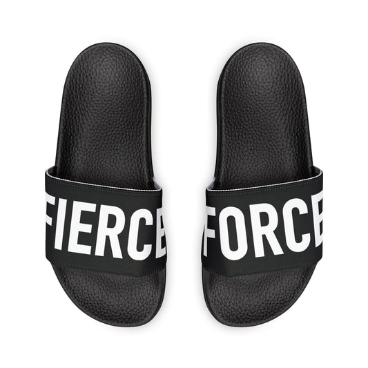 Fierce Force Blackout Series Men's Removable-Strap Slides